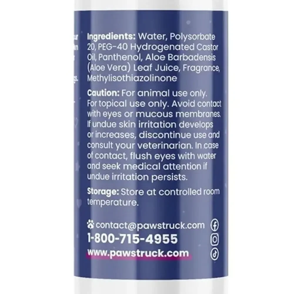 Dog Cologne Spray Sensitive Skin Odor Eliminator CucumberMelon AlcoholFree 4oz